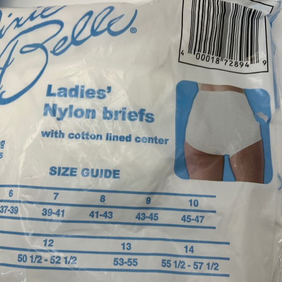 Dixie Belle Ladies Nylon Briefs Size 13 100% Nylon 2 Pairs Per Package (2 pkgs) - Picture 10 of 10